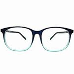 Nearsighted Oversize Myopia Glasses Everyday Use Mens Womens -0.75 Blue Distance Spectacles (NOT Reading Glasses)