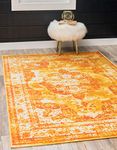 Unique Loom Home Decor Area Rug, 8' X 10 ' ' ', Orange