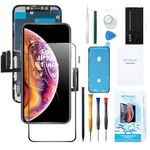 Screen Replacement for iPhone XR (6.1') 3D Touch Screen Complete Repair kit Digitizer Display with Waterproof Adhesive, Tools, Tempered Glass, Instruction