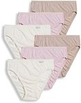 Jockey Women's Underwear Plus Size Elance French Cut - 6 Pack, Ivory/Light/Pink Shadow, 8, Ivory/Light/Pink Shadow, 8 Plus