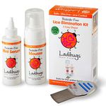 Ladibugs One and Done Lice Treatment Kit - 3-Step Elimination - Comb, Mousse, Serum | Natural & Effective Head Lice & Nit Remover | Safe Removal for Kids, Family | Clinic Preferred, Nurse Approved