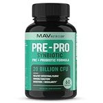 Probiotic and Prebiotic Capsules | Synbiotic Gut Health & Bloating Relief for Women & Men | Enzymes with Probiotics for Digestive Health | 20 Billion CFU | Non-GMO, Gluten-Free, Vegetarian | 60 Ct.