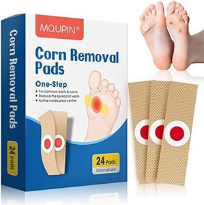 Corn Remover Pads, Wart Remover, Foot Corn Remover Patch, 24 Pcs Corn Removal Pads,Corn Plaster with Hole for Feet, Hand, Toe for Feet Care and Corn Removal Plasters Foot Care