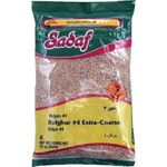 Sadaf Bulghur #4 Extra Coarse - Coarse Bulgur Wheat for Cooking and Food Seasoning - Wheat Grain - Middle Eastern Cuisine - Kosher - 567 g Resealable Bag