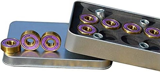 BEXTREME Rodamientos ABEC 11 de Alta precisión. Cojinetes de Titanio para Skateboard, Longboard, Patines, monopatines, patinetas, Scooter, Patinete, Skate, surfskate, Cruiser, Penny