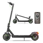 isinwheel Electric Scooter, 8.5 Inch Wheel Electric Scooters Adult, Peak 500W Motor E Scooter, 30KM Long Range, 3 Speed Modes with App Control, Doual Braking System