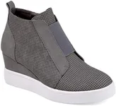 Athlefit Women's Wedge Sneakers Wedge Booties Size 9.5 Grey