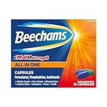 Beechams Cold & Flu Medicine, Cough & Congestion Relief Capsules, Max Strength All in One Capsules, 16 Count