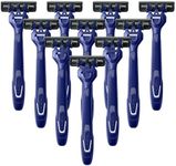 Harry's Men's Disposable Razors, 3-Blade Razors with Lubricating Strip and Pivoting Head, 10 count(Pack of 1)