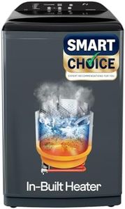 Godrej Smart Choice 10 Kg 5 Star, AI Tech, Inbuilt Heater, Fills Tub at ~0 Water Pressure, Steel Drum Fully Automatic Top Load Washing Machine (WTEON ADA 10 5.0 FEFH GLGR, Glacial Grey)
