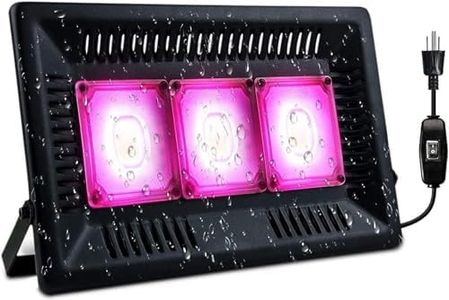 450W Waterproof Grow Lights for Plants Full Spectrum Plants Light for Outdoor/Indoor, COB LED Plant Lights, Natural Heat Dissipation Without Noise for Plants Tent, Greenhouse, Garden(Gift Hooks)