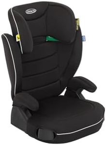 Graco Logico L i-Size R129 Highback Booster car seat with cupholders, Suitable from 100-150cm (Approx. 3.5 to 12 Years), Black Fashion