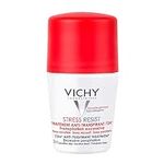 Vichy Stress Resist Anti-Perspirant Roll-on Deodorant for All Skin Types and Excessive Perspiration,Sweat Protection and Anti-Odor, Hypoallergenic, Paraben-Free, 50mL