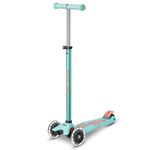 Micro Scooters | Maxi Micro LED Deluxe Children's Scooter | Big Wheels | Handlebar Adjustable | 5-12yrs | Boys & Girls | Mint