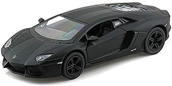 Lamborghini Matt Black Aventador LP 700-4 1:38 5" Pull Back Diecast Car