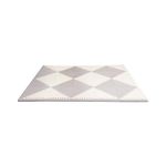 Skip Hop Baby Play Mat, Interlocking Foam Floor Tiles, 70" x 56", Playspot, Grey/Cream