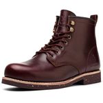 SL-Saint Men's Handmade Soft Toe Classic Boots Waterproof-Leather Cowhide/Wool Fashion Comfort Shoes (Leather Lining, Brown, Adult, Men, 12, Numeric, UK Footwear Size System, Medium)