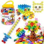 VIAHART Brain Flakes 500 Piece Interlocking Plastic Disc Set | A Creative and Educational Alternative to Building Blocks | Tested for Children's Safety | A Great STEM Toy for Both Boys and Girls!