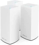 Linksys Atlas WiFi 6 Router Home WiFi Mesh System, Dual-Band, 6,000 Sq. ft Coverage, 75+ Devices, Speeds up to (AX3000) 3.0Gbps - MX2000 3-Pack