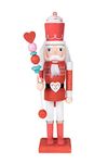 Clever Creations Candy King Nutcracker Collectible Wooden Christmas Nutcracker | Festive Holiday Decor | 100% Wood | 15" Tall