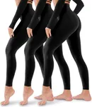 3 Pack Leggings for Women-No See-Th