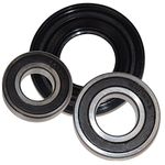 HQRP Bearing and Seal Kit compatible with Maytag AP3970398 / MAH22PDAWW0 / MAH22PDAWW1 / MAH22PDAXW0 / MAH22PRAWW0 / MAH22PRAWW1 / MHWE200XW00 / MHWZ400TQ03 Front Load Washer Tub