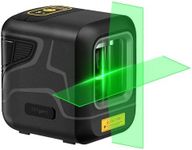 Fanttik D2 Laser Level, 100 ft Self-Leveling Green Cross Line Laser, USB-C Rechargeable, Rotatable 360 Degree, Pulse Mode, Magnetic Bracket, Carrying Pouch, for Picture Hanging and Home DIY - Black
