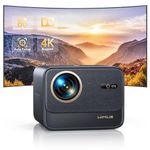 Projector【Official Netflix & Dolby Audio & Dust Proof】36000 Lumen Auto Focus & Keystone Smart Projectors, WiFi6 Bluetooth 1080P Portable Projector 4K Support 60Hz Zoom for Home, Outdoor, HDMI ARC