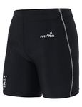 Justwin Swimwear Swimming Shorts Trunk for Men & Women (2XL, BLACK)