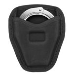 Handcuff Case, Open Top Handcuff Holder Holster, Nylon Cuff Pouch for Duty Belt Police Law Enforcement Security Officer Accessories Fits Standard Chain or Hinge Handcuffs, Wear-Resistant