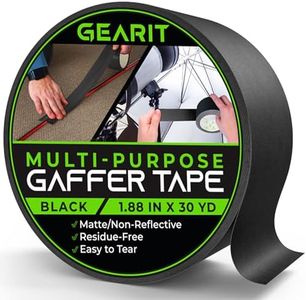 GEARit Gaffer Tape Heavy-Duty Waterproof, Easy to Tear by Hand, Multipurpose Gaff, Non-Reflective Matte