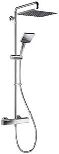 Mira Showers Honesty Dual Mixer Shower ERD Square Bar Valve Mixer Shower Chrome 1.1901.002