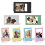 CAIYOULE Mini Picture Frames for Fujifilm Instax Mini 12/11/9/8/7+/EVO Camera 3" Photos - Colorful Polaroid 2x3 Photo Frame Small Wallet Frames(7 Pack)