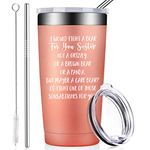 BIRGILT Sister Gifts from Sister - Sister in Law Gifts - Funny Big Sister Birthday Gifts for Unbiological, Little Girls - 20oz Vacuum Insulated Tumbler Cup