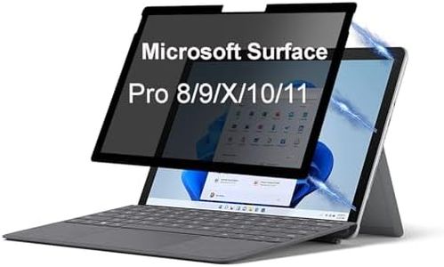 Privacy Screen Protector Compatible for Microsoft Surface Por X/Surface Pro 8 (Released in 2021)/Surface Pro 9 (Released in 2022) Fully Removable Anti-Spy Filter Anti-Glare Laptop Screen Protector