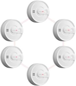 X-Sense Interconnected Smoke Detector, 10-Year Battery, SD20-W, 6-Pack