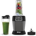 Ninja Blender with 2 Automatic Programs: Blend & Max Blend, Pulse Setting, 2x 700ml Cups with Spout Lids, 1000W, Dishwasher Safe Parts, Smoothie Maker, Auto-iQ, Black BN495UK