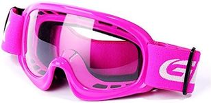 GLX YH15 Anti-Fog Impact-Resistant Kids Youth ATV Off-Road Dirt Bike Motocross Goggles for Boys & Girls (Pink, one_Size)