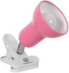 (Pink) - Cilp on Light ,360C Rotation Clip on Lamp Portable Book Reading Light,Clamp on Desk/Table/Bunk Bed/Cupboard HomeClamp Light Lighting, ( Clamp Light Seven Colours for Your Choice) "Pink"