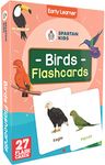 SPARTAN KIDS® Bird Flash Cards for Kids | 27 Early Learning Flash Cards Easy & Fun Way of Learning 1 Year to 6 Years Babies