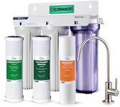 iSpring US31-NC Classic 3-Stage Under Sink Water Filtration System for Drinking, Reduces Chloramine, PFAS, Tankless Under Sink Water Filter, High Capacity Water Filter for Sink