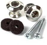 Jim Dunlop Straplok Dual Design Strap Button Set-Nickel-2/Set (2PSLS031N)