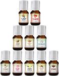 Good Essential Sweet Scents Fragrance Oil Set - 10 Pack Bulk Holiday Gift Oils for Aromatherapy Diffusers, Candle and Soap Making - Vanilla, Coconut, Sugar Cookie, Cotton Candy, Fall Spice and More