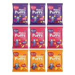 Slurrp Farm Mighty Jowar Puffs | Khatta Meetha, Mild Masala and Cheddar Cheese | Not Fried, No Maida | Healthy Snacks for Kids, School Tiffin and Travel-Friendly | 9 x 20g packs