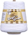 Lily Sugar N Cream Cones White Yarn - 1 Pack of 14oz/400g - Cotton - #4 Medium - 706 Yards - Knitting/Crochet