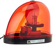 Wolo (3210-R) Emergency 1 Rotating Emergency Warning Light - Red Lens, Magnet Mount, Halogen