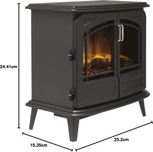 Dimplex Cassia Noir Electric Stove Heater – Freestanding Black