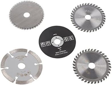 Sluffs 5Pcs 85mm Inner Diameter 15mm Mini Carbide Circular Saw Blade for Cutting Tool, for Cutting Ceramic Tile, Stone Tile, Backer Board and Cement, Professional Saw Blades Set