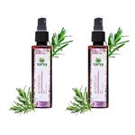 SARVA by Anadi Rosemary Mist for Hair Growth | Hydrosol Toner Spray for Hair Growth, Hair Fall Control, Improve Hair Follicle Strength, Frizzy Hair Treatment & Naturally Rejuvenates Skin | Suitable for All Skin & Hair Type | 100 ML Each Pack of 2