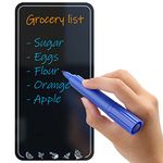 Dry Erase Magnetic Grocery Shopping List for Fridge - Small Reusable Shopping List Black - Fridge Grocery List Magnet - Chalkboard Shopping List - Blackboard Grocery Shopping List for Refrigerator